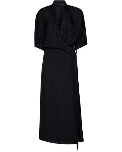 Pinko Fringe Detail Dress - Black