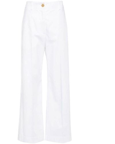 Patou Iconic Wide-leg Pants - White