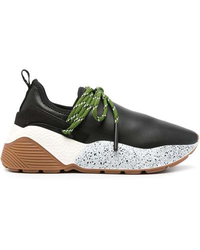 Stella McCartney Faux-leather Panelled Trainers - Green