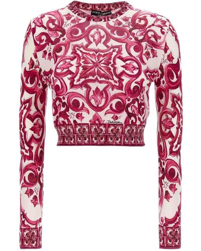 Dolce & Gabbana Maiolica Sweater - Red