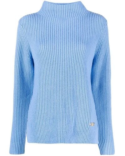 Michael Kors High Neck Sweater - Blue