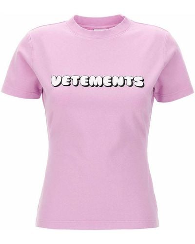 Vetements Crew Neck T-shirt - Pink