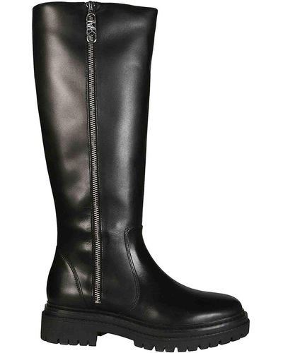 Michael Kors Regan Leather Boots - Black