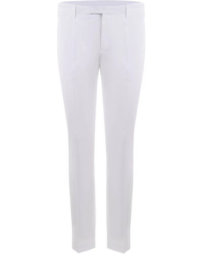 PT Torino Cotton Casual Trousers - White