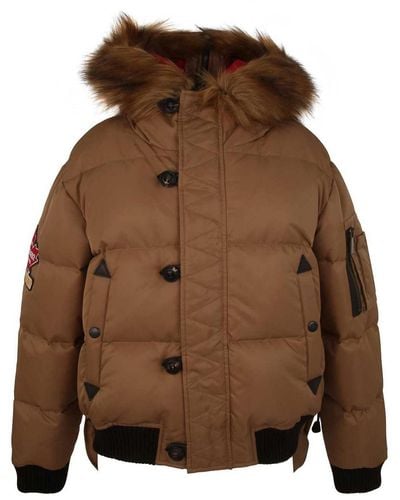 DSquared² Puff Mini Parka Clothing - Brown