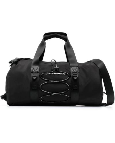Versace Logo-print Zipped Holdalls - Black