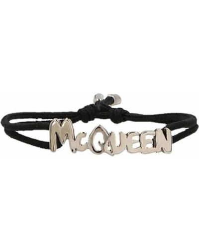 Alexander McQueen Logo Bracelet - White