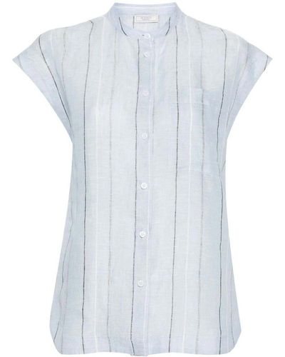 Peserico Striped Shirt - Blue