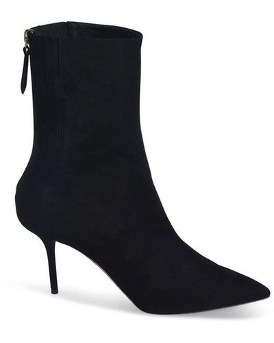 Aquazzura Saint Honorè Ankle Boots In - Black