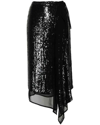 P.A.R.O.S.H. Sequin-embellished Skirt - Black