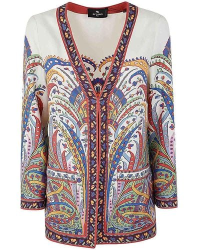 Etro Silk Twill Jacket - Multicolour