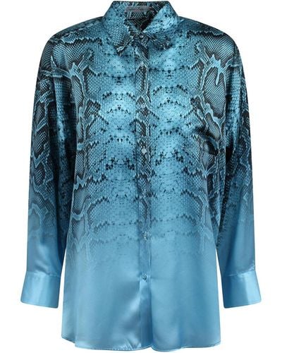 Ermanno Scervino Silk Shirt - Blue