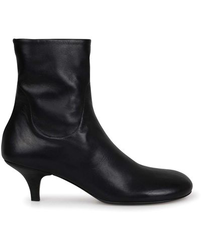 Marsèll Brooch Leather Ankle Boot - Black