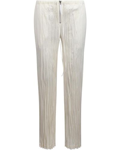 Helmut Lang Wrinkled Effect Trousers - Grey
