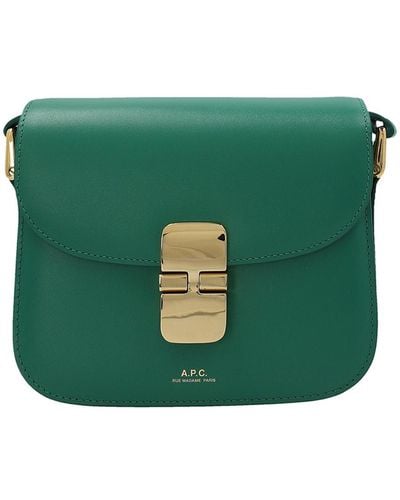 A.P.C. Grace Mini Crossbody Bag - Green