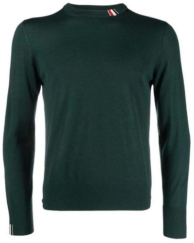 Thom Browne Jersey Knit Crew-neck Pullover - Green