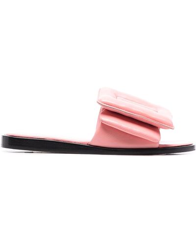 Boyy Puffy Leather Sandals - Pink