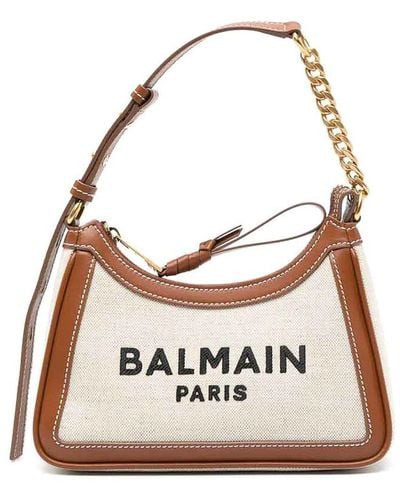 Balmain B-army Logo-print Shoulder Bag - White