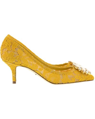 Dolce & Gabbana Bellucci Court Shoes - Yellow