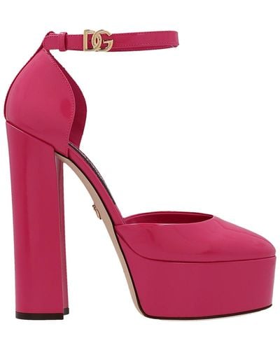 Dolce & Gabbana Patent Leather Mary Jane - Pink
