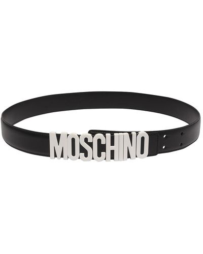 Moschino Leather Belt - Black