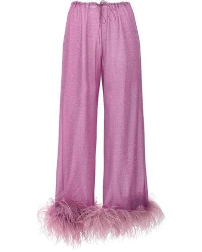 Oséree Lumiere Plumage Trousers - Pink