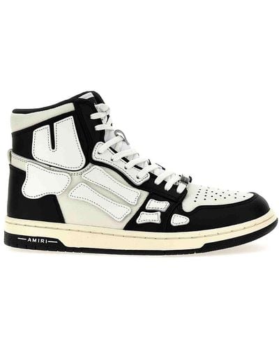 Amiri Black & White Skel Top Hi Sneakers
