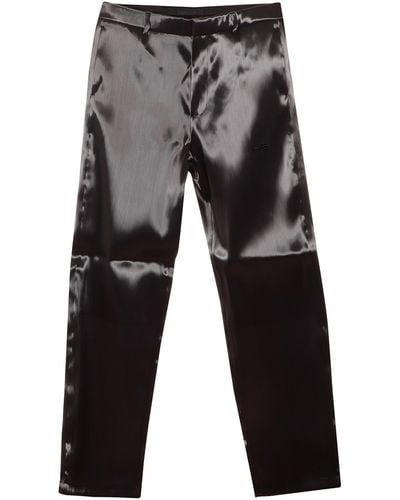 HELIOT EMIL Tech Fabric Straight Leg Pants - Gray