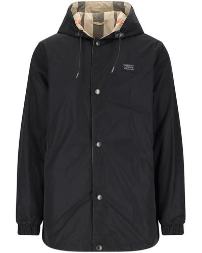 Burberry Reversible Hooded Jacket - Black