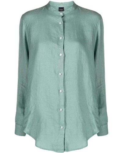 Fay Darin Collar Shirt - Green