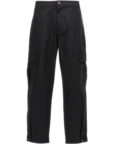 Moschino Logo Embroidery Trousers - Black