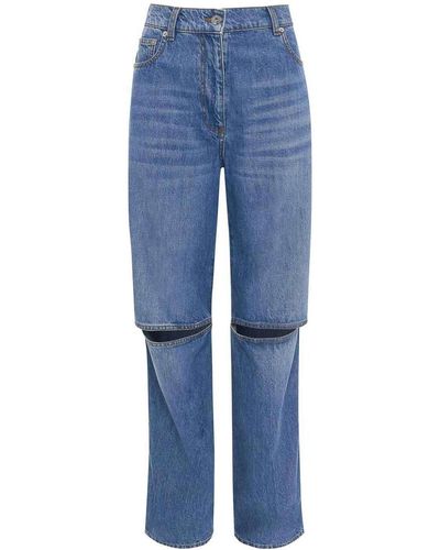 JW Anderson Cut-out Bootcut Jeans - Blue