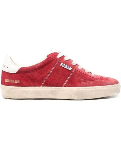 Golden Goose Super-Star Suede Trainers - Red
