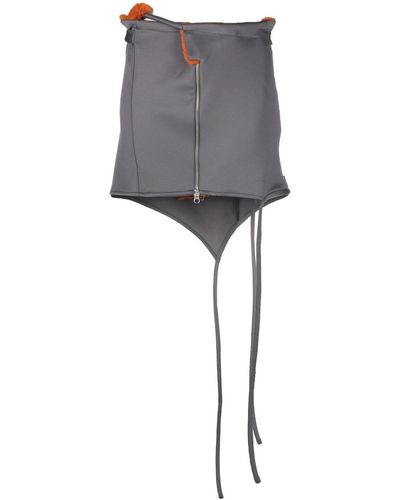 OTTOLINGER Zipped Mini Skirt - Gray