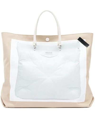 Maison Margiela Glam Slam Trompe Loeil-print Tote Bag - White