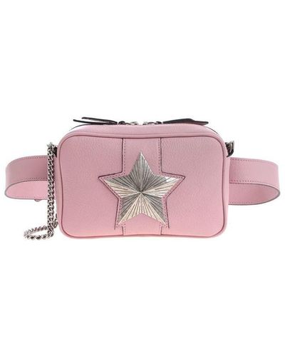 NEW! Rose Africa Fanny Pack/ CrossBody Bag - Pink Leather