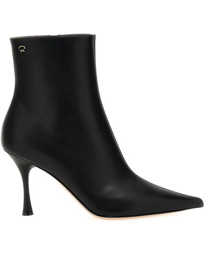 Gianvito Rossi 85mm Pointy-toe Leather Boots - Black