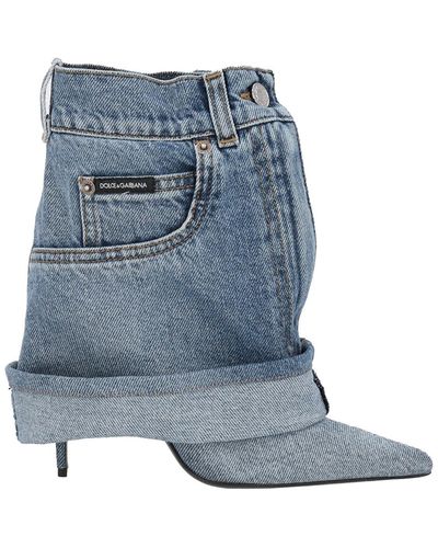 Dolce & Gabbana Denim Boots - Blue