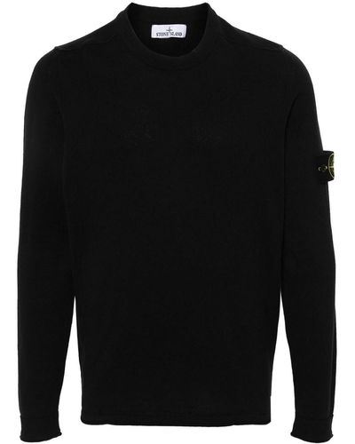 Stone Island T-shirt With Patch - Black