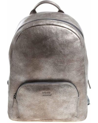 Karl Lagerfeld Vintage Effect Backpack - Grey