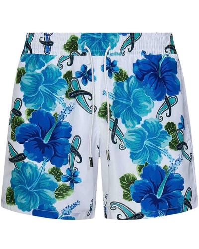 Etro Technical Fabric Swim Shorts - Blue
