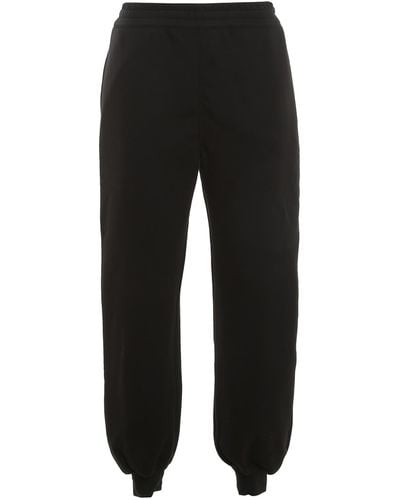 Alexander McQueen Cotton Sweat Trousers - Black