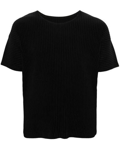 Homme Plissé Issey Miyake Basic T-shirt - Black
