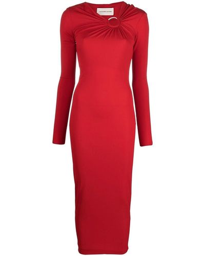 Alexandre Vauthier Cut-out Detailed Dress With Stretch-design - Red