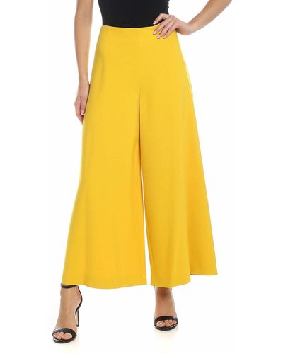 Vivetta Crop Trousers In - Yellow