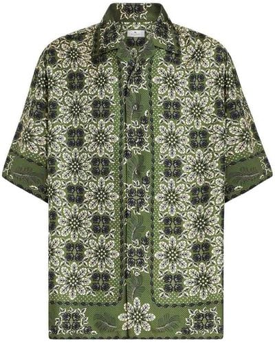 Etro Shirt With Print - Green