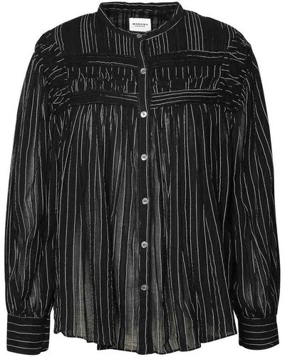 Isabel Marant Plalia Cotton Shirt - Black