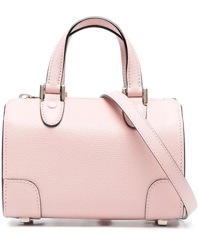 Valextra Babila Micro Leather Handbag - Pink