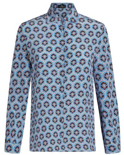 Etro Blouse With Print - Blue