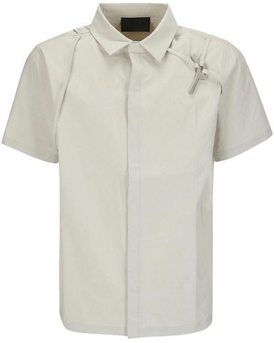 HELIOT EMIL Gray Shirt - White